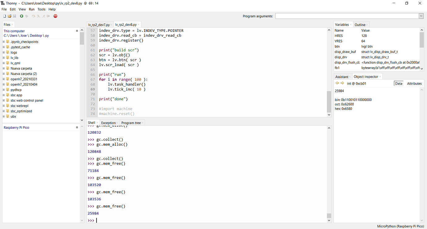 Build LVGL For Raspberry Pi PICO - Micropython - LVGL Forum