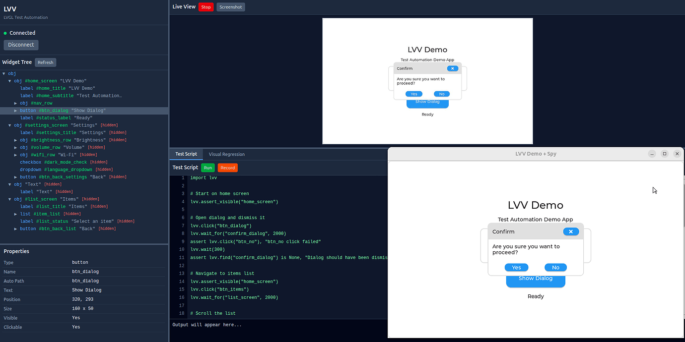 LVV - LVGL Test Automation Tool - Applications - LVGL Forum