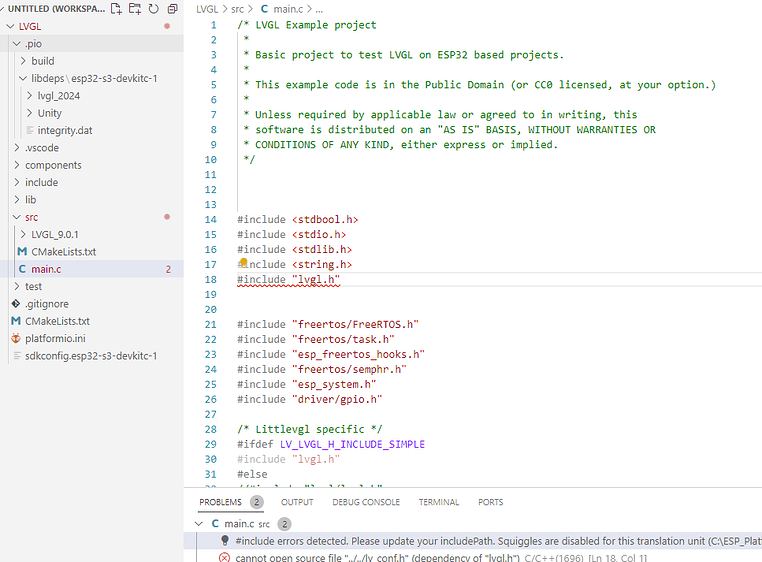 How to import lvgl library to project folder - General discussion ...